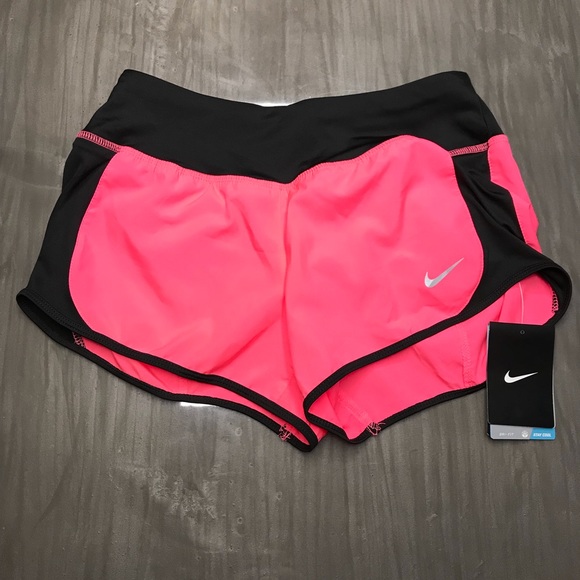 Nike Pants - NWT! NIKE DRI-FIT Running Shorts - Pink - Black